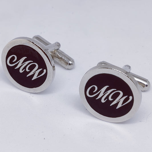 MW Initial Monogram Cufflinks