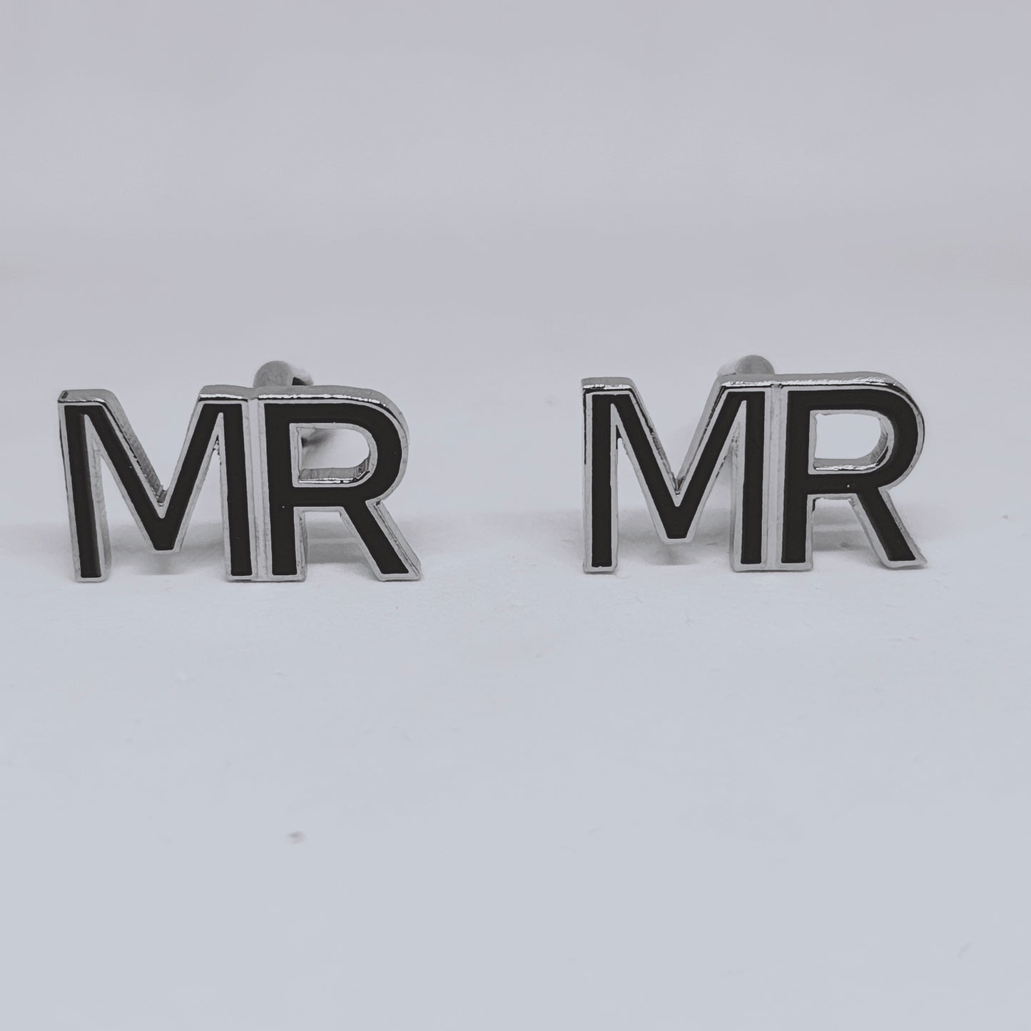 MR Double Initial Enamel Cufflinks
