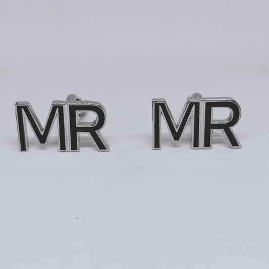 MR Double Initial Enamel Cufflinks