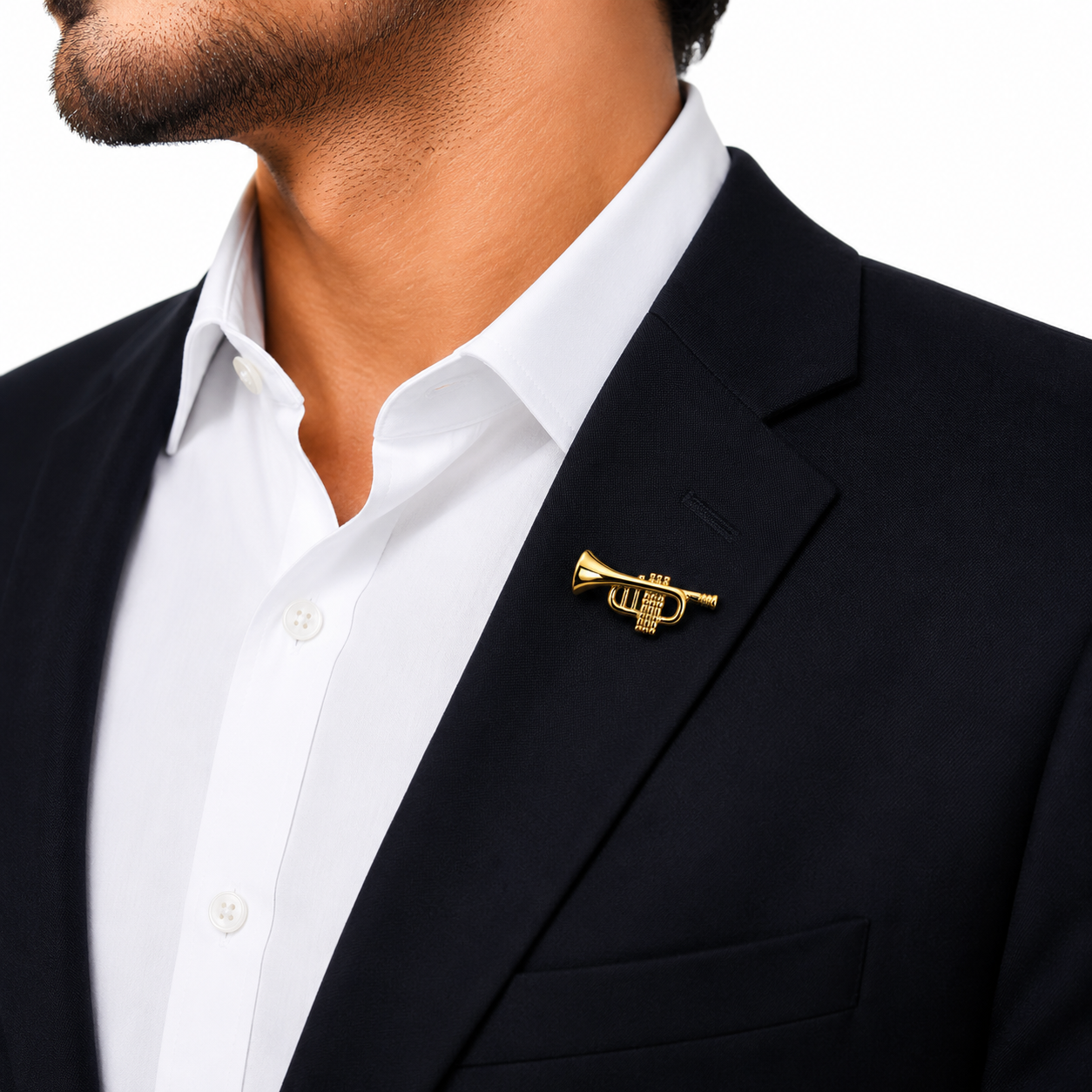 Golden Trumpet Lapel Pin