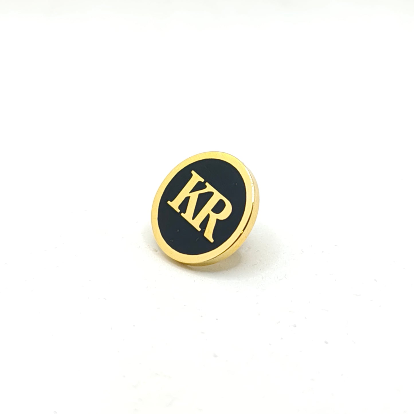 KR Initial Monogram Lapel Pin