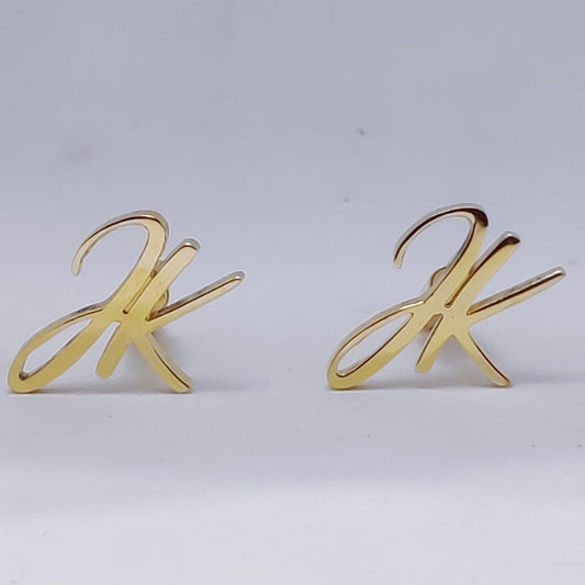 JK Double Initial Cufflinks