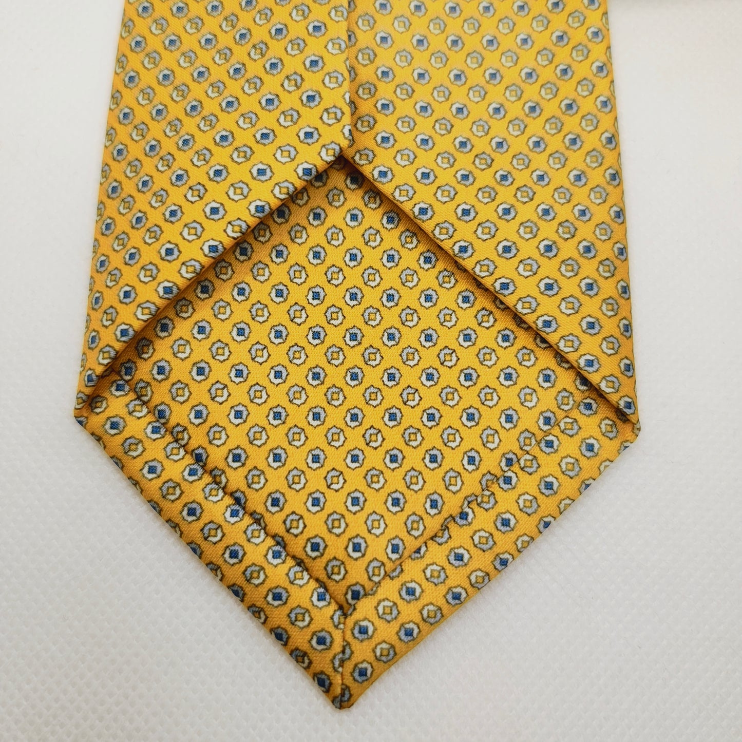 Golden Charm Geometric Tie