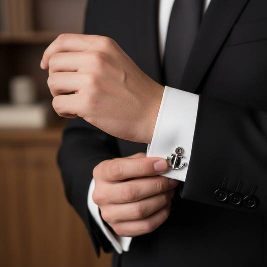 Anchor Silver Cufflinks