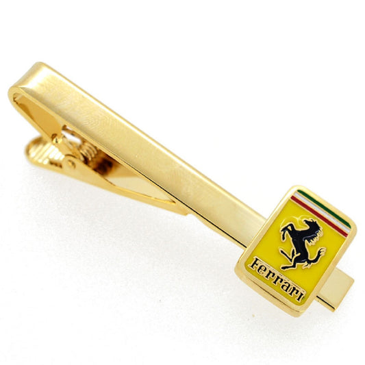Golden Ferrari Logo Automotive Car Tie Clip for Men - SHOPWITHSTYLE