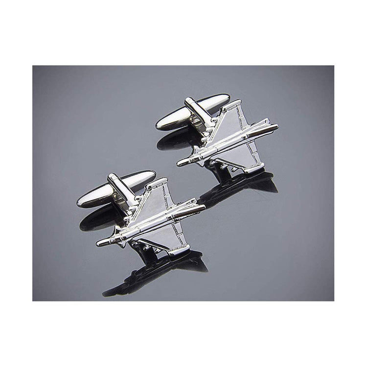 Silver Jet Cufflinks