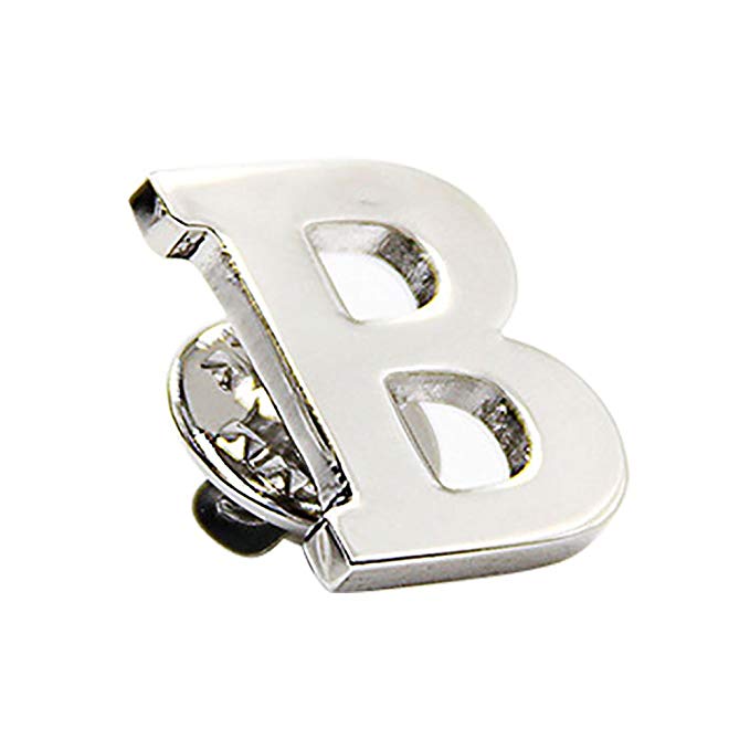 Albetro Personalized Initials Letter Lapel Pin Brooch (A-Z) - SHOPWITHSTYLE