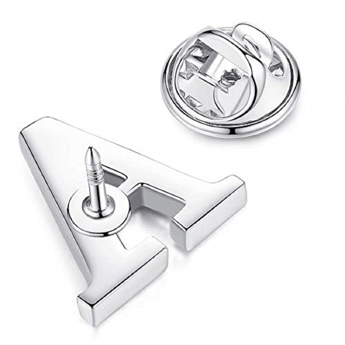 Albetro Personalized Initials Letter Lapel Pin Brooch (A-Z) - SHOPWITHSTYLE