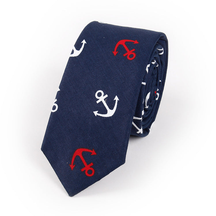 Navy Anchor tie for Men - SHOPWITHSTYLE