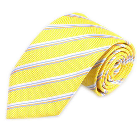 8 cm Yellow Stripe tie for Men - SHOPWITHSTYLE