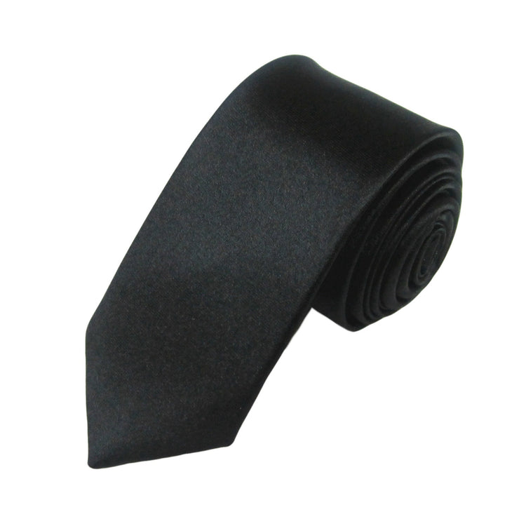 Black Solid Plaid tie for Men - SHOPWITHSTYLE