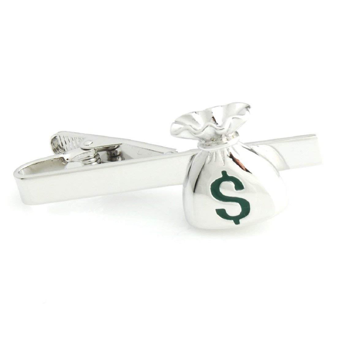 Albetro Money Bag Dollar Tie Bar Clasp For Men - SHOPWITHSTYLE