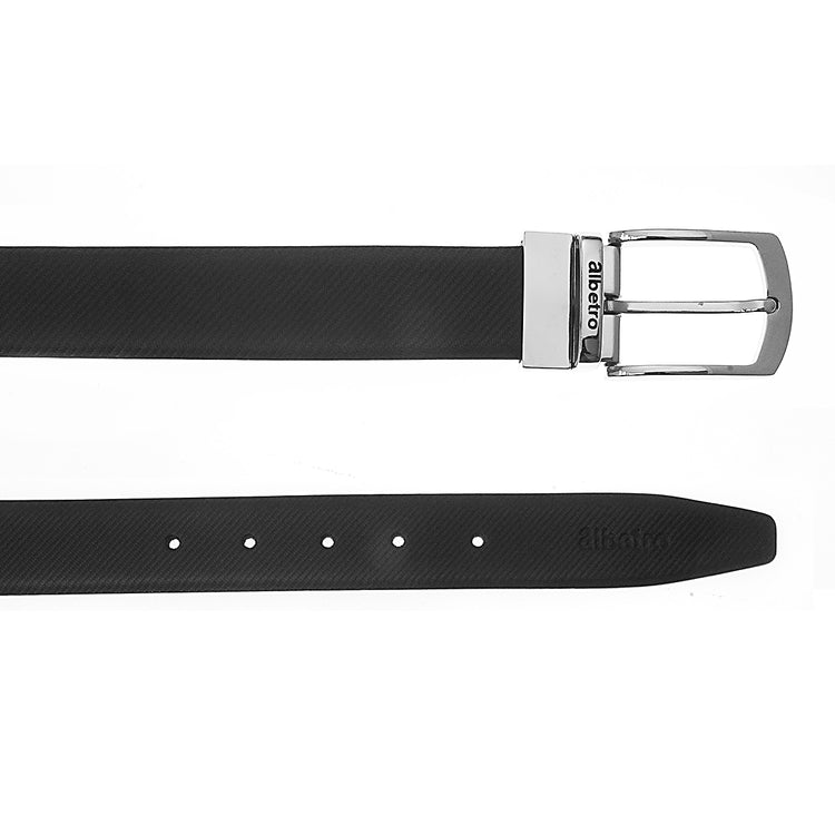 Reversible Twill Weave Leather Belt