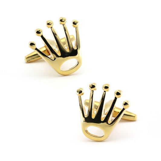 Gold Crown Cufflinks