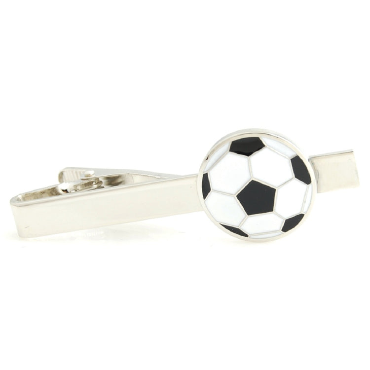 Black & White Soccer/football Copper Tie Clip for Men - SHOPWITHSTYLE