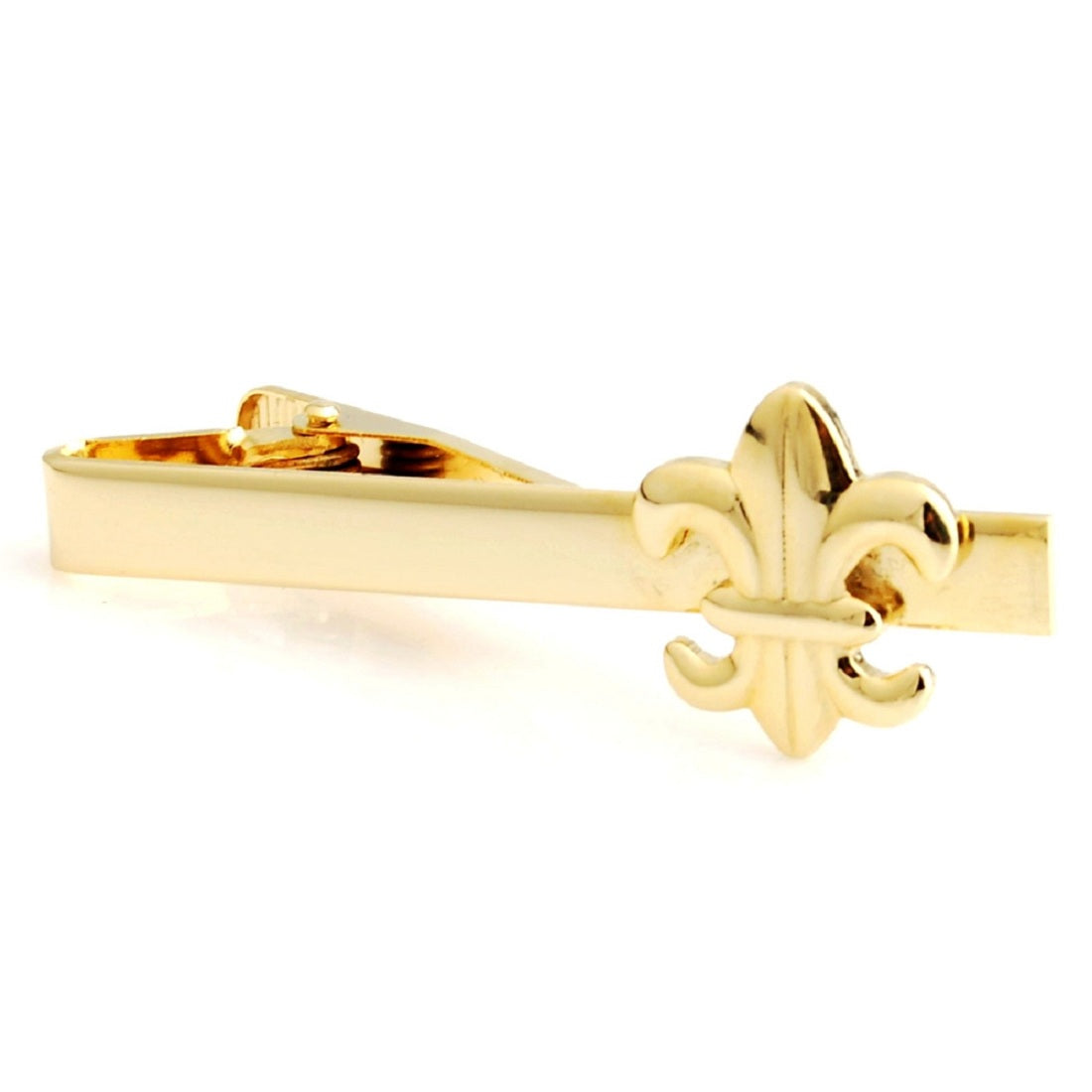 Gold-Tone Fleur-De-Lis Sign Tie Clip for Men - SHOPWITHSTYLE
