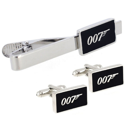 James Bond 007 Cufflinks and Tie Clip set - SHOPWITHSTYLE