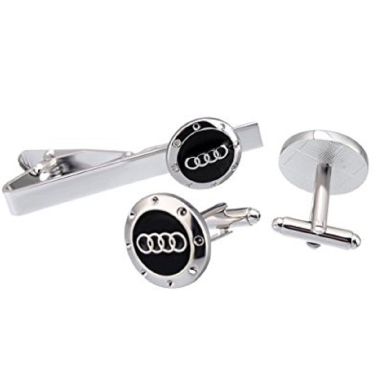 Audi Logo Cufflinks and Tie Clip Set - SHOPWITHSTYLE