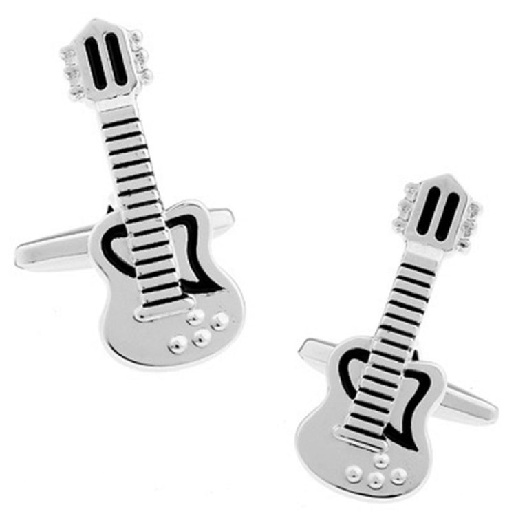 Platinum Plated Guitar Cufflinks - SHOPWITHSTYLE