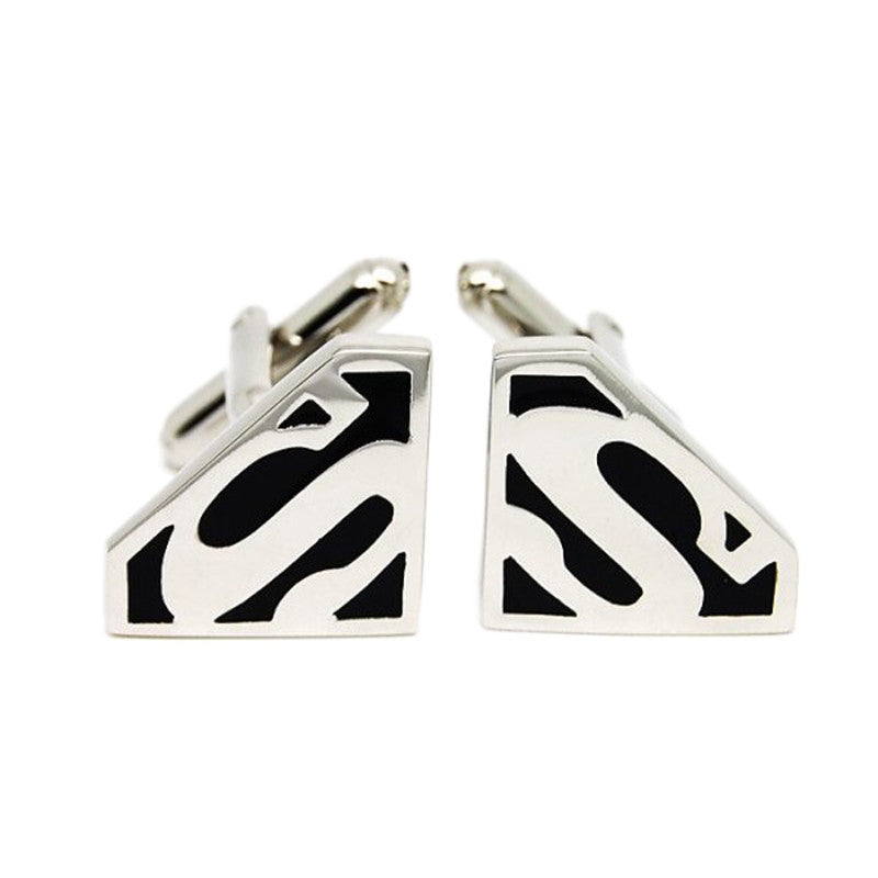 Super Man Black Metal Cuffinks for Men - SHOPWITHSTYLE