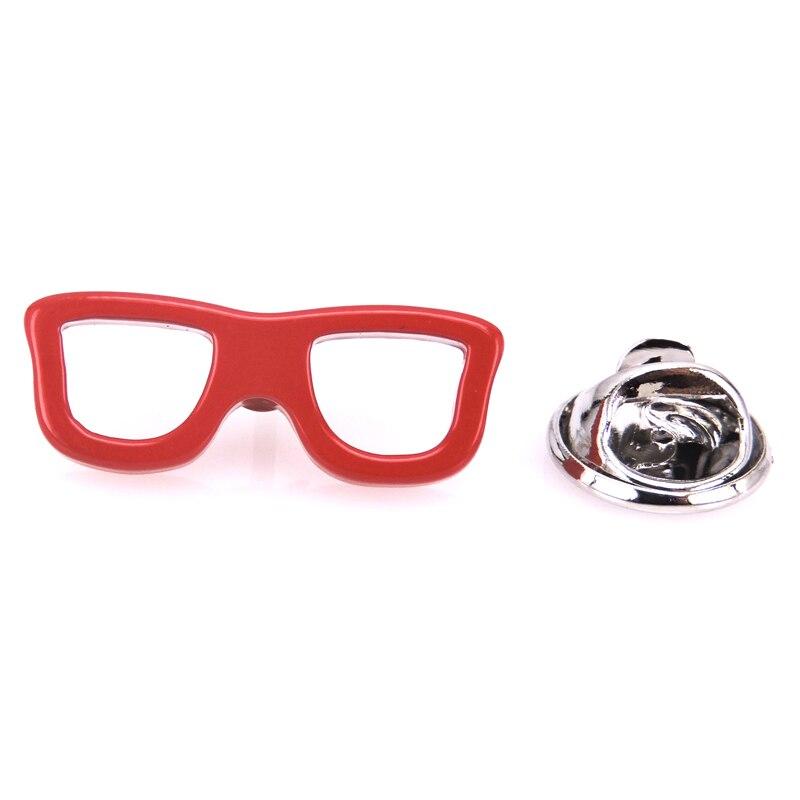 Red Eyeframe Eye Glasses Lapel Pin-SHOPWITHSTYLE