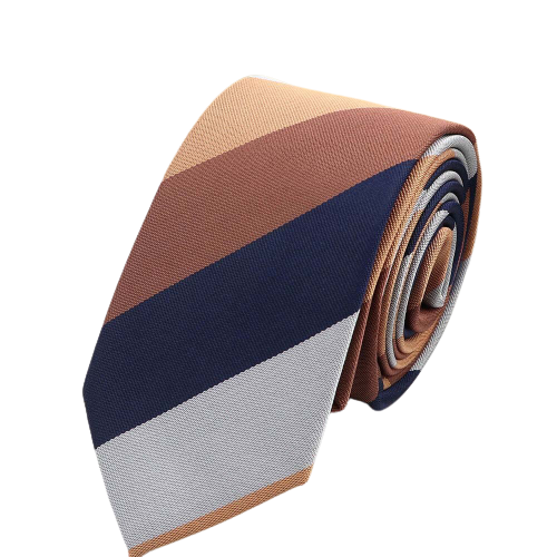 6cm Multi Color Jacquard Stripe Tie