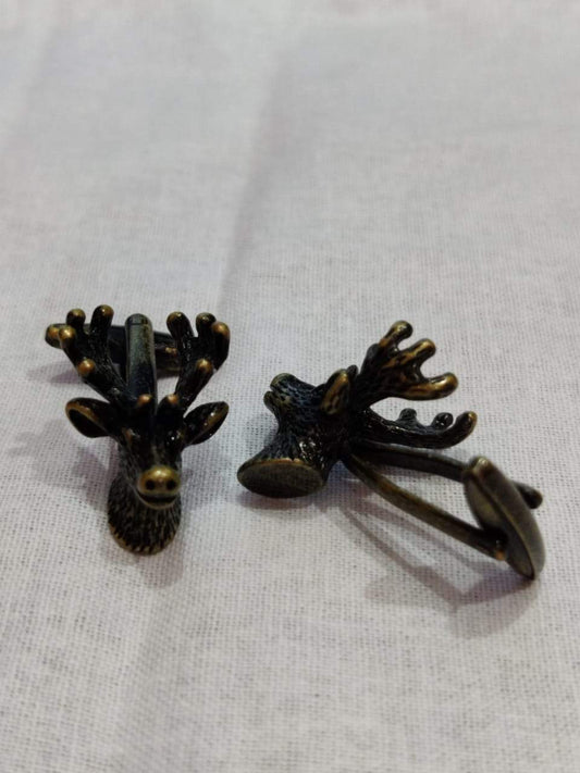 The Swamp Deer Head Vintage Cufflinks