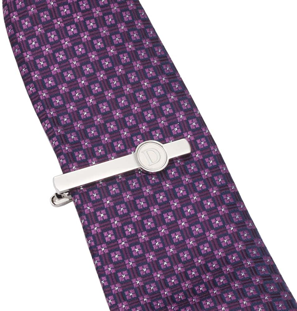 Premium Initial Personalized Letter D Tie Clip-SHOPWITHSTYLE