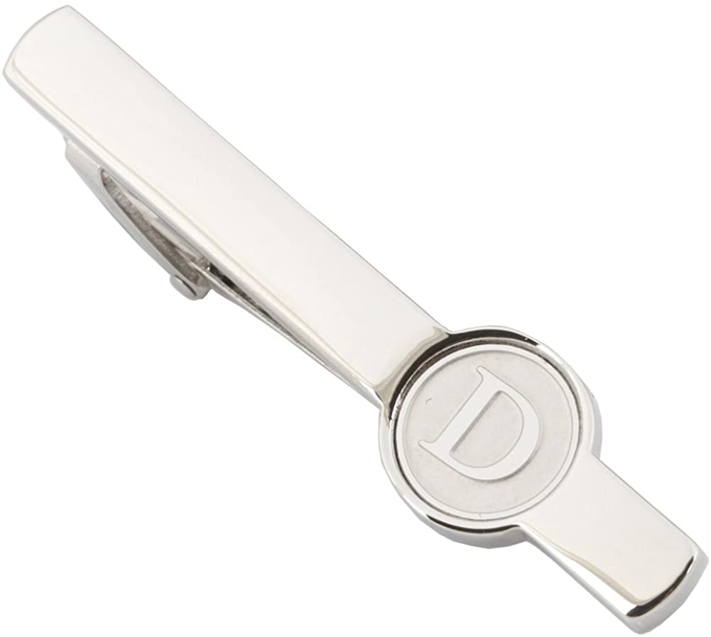 Premium Initial Personalized Letter D Tie Clip-SHOPWITHSTYLE