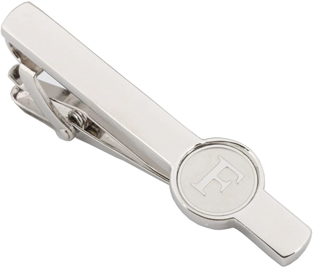 Premium Initial Personalized Letter F Tie Clip-SHOPWITHSTYLE