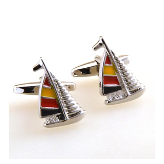 Sailing Yacht Cufflinks-SHOPWITHSTYLE