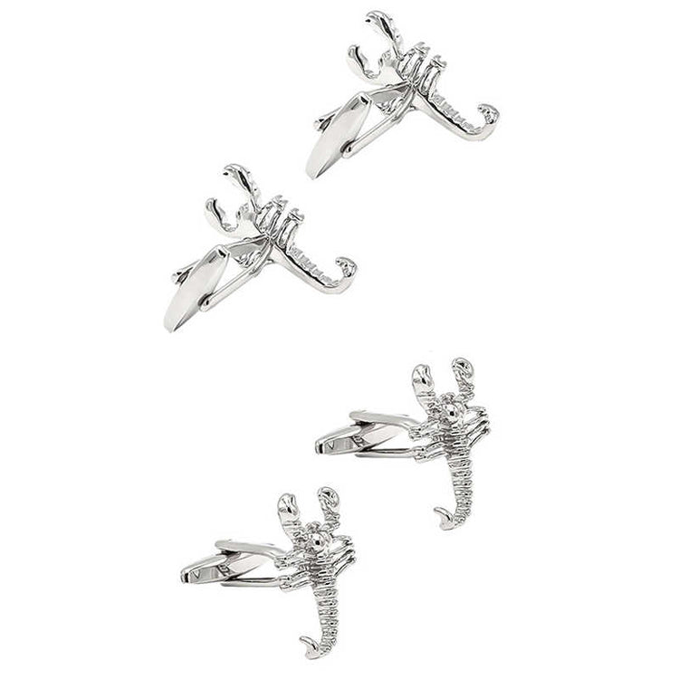 Scorpion Silver Cufflinks