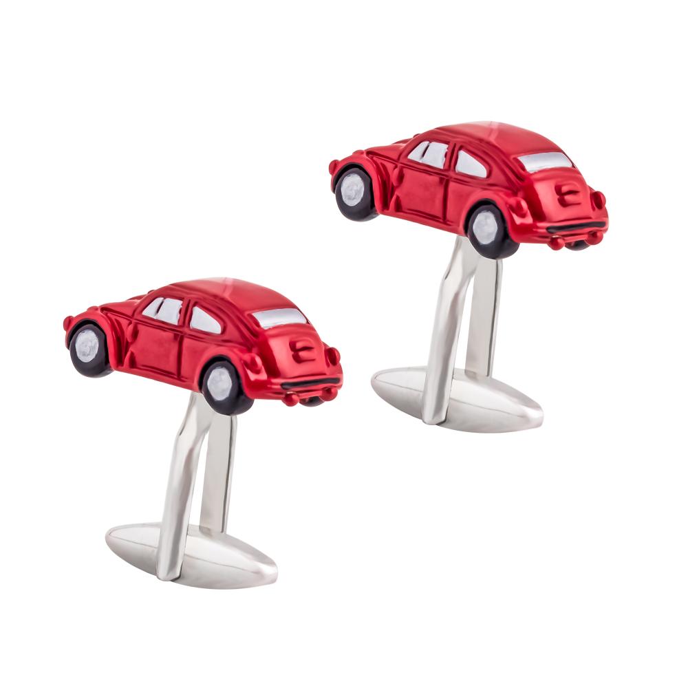 Red Vintage Sports Car Cufflinks-SHOPWITHSTYLE