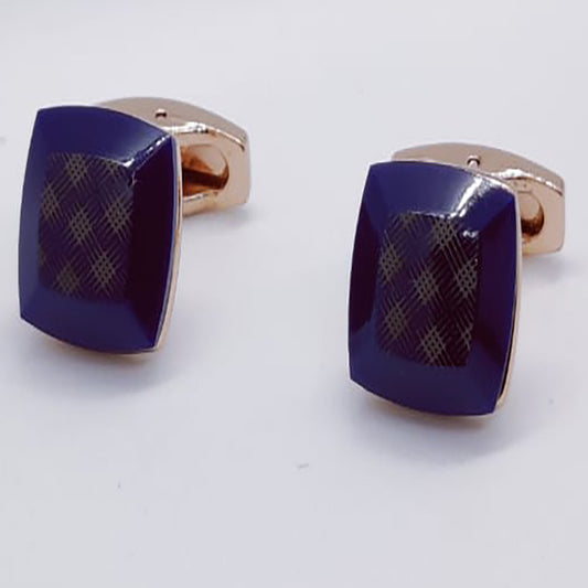 Navy Blue High end Opal Cufflinks