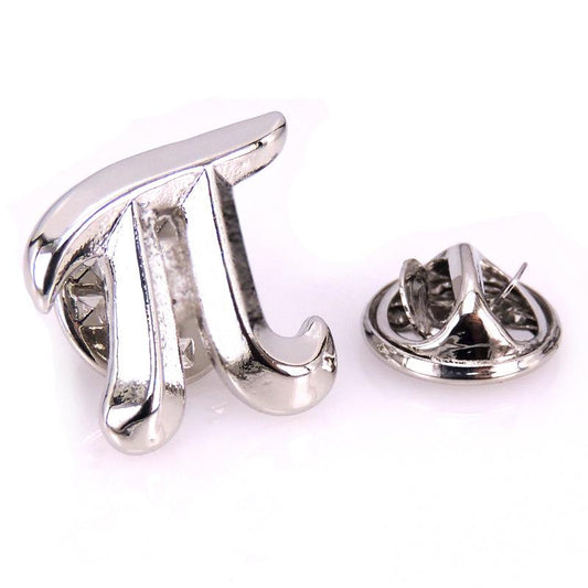 Pi Symbol Lapel pin- SHOPWITHSTYLE