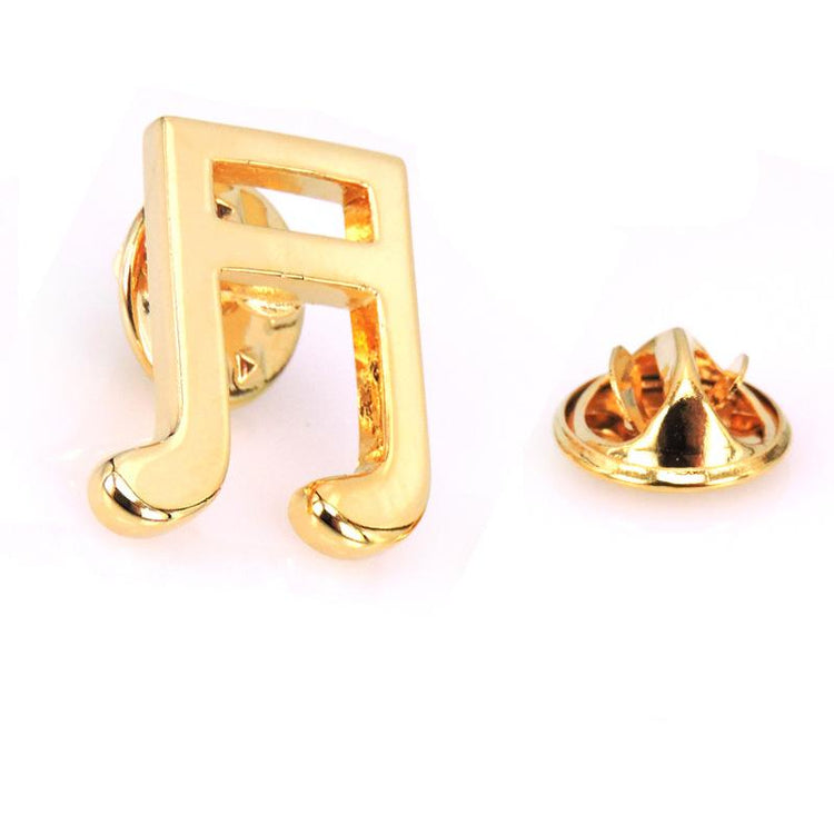 Gold Muisc Note Lapel Pin- SHOPWITHSTYLE