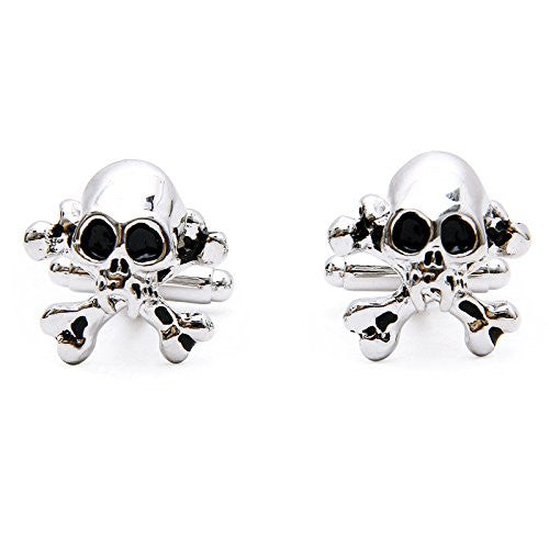 Skull Silver Metal Cuffinks for Men - SHOPWITHSTYLE