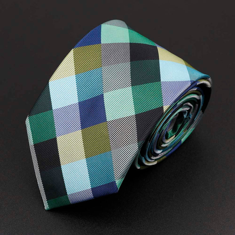 6 CM Multi Color Checked Tie