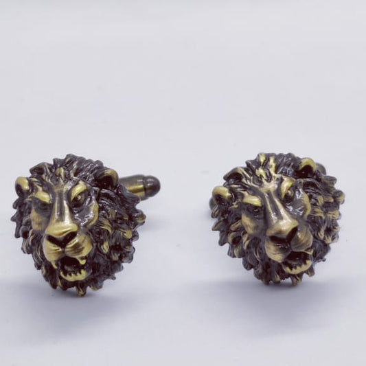 Vintage lion cufflinks
