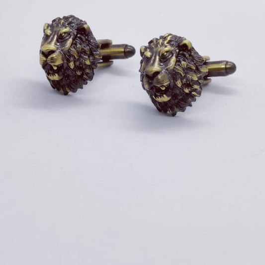 Vintage lion cufflinks