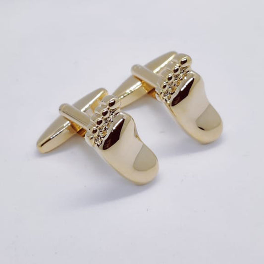 Gold Baby Feet Cufflinks