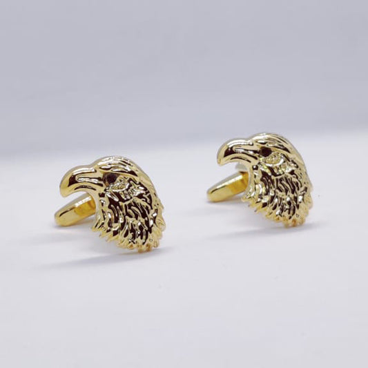 Gold Eagle Head cufflinks