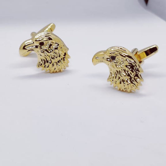 Gold Eagle Head cufflinks