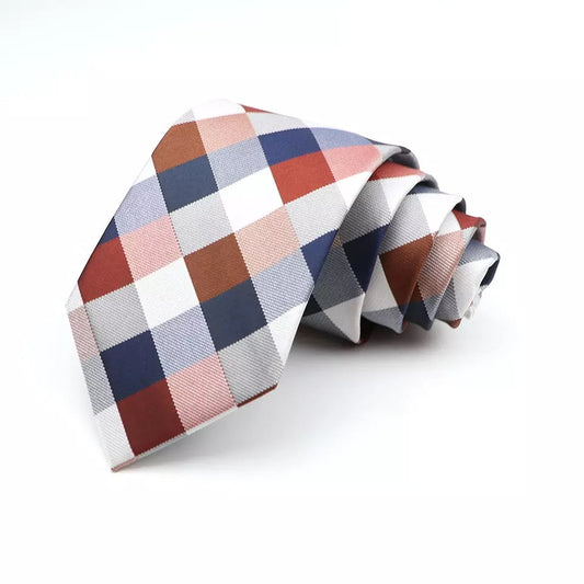 8cm Multi Checkered Necktie