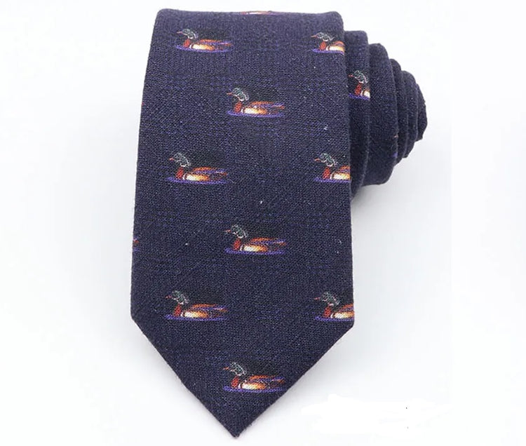 7cm Indigo Duck Tie