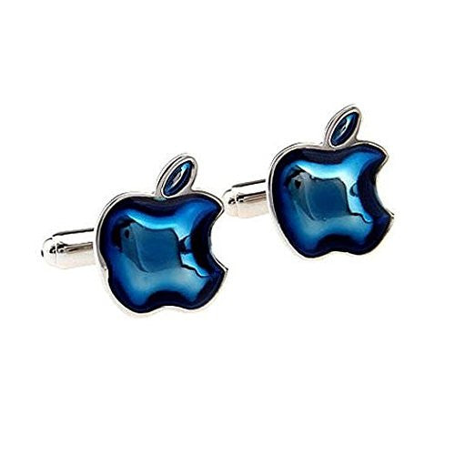 Blue Apple Cufflinks - SHOPWITHSTYLE