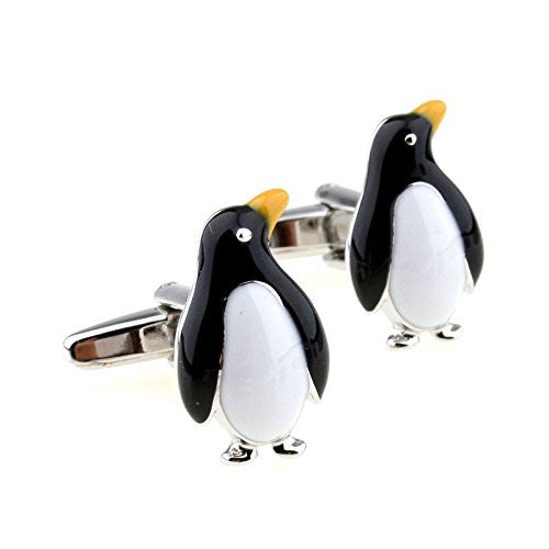 Penguin Black Metal Cuffinks for Men - SHOPWITHSTYLE