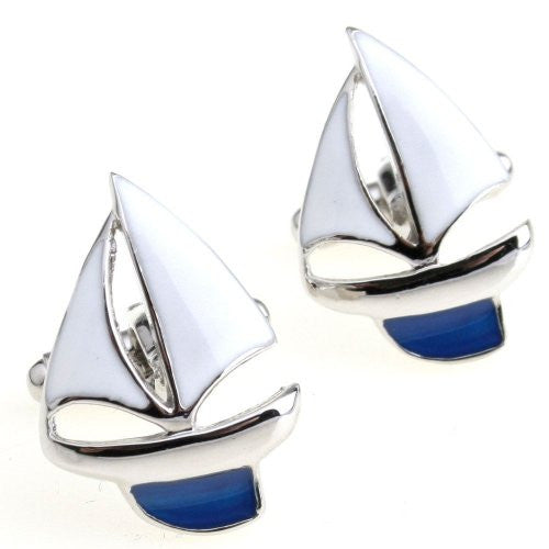 Sailboat Sailing Yacht Cufflinks for Men - SHOPWITHSTYLE