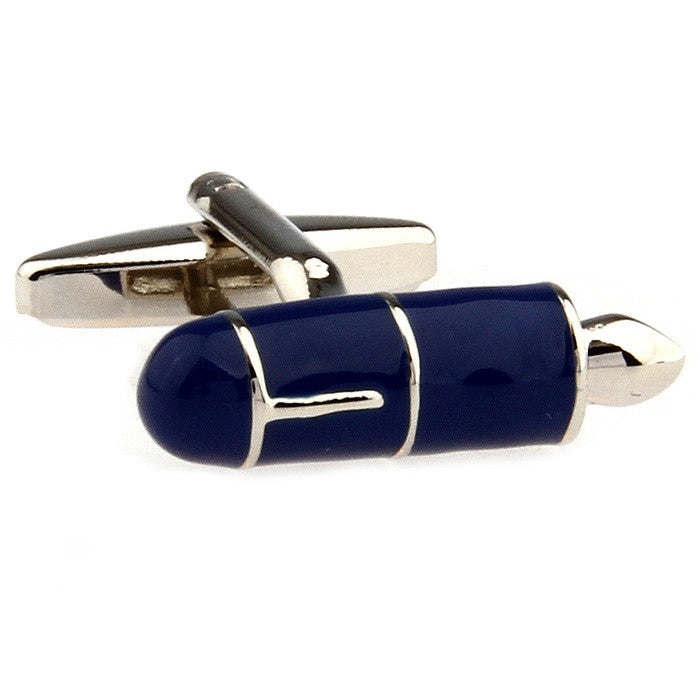 Fountain Pen Blue Cufflinks - SHOPWITHSTYLE