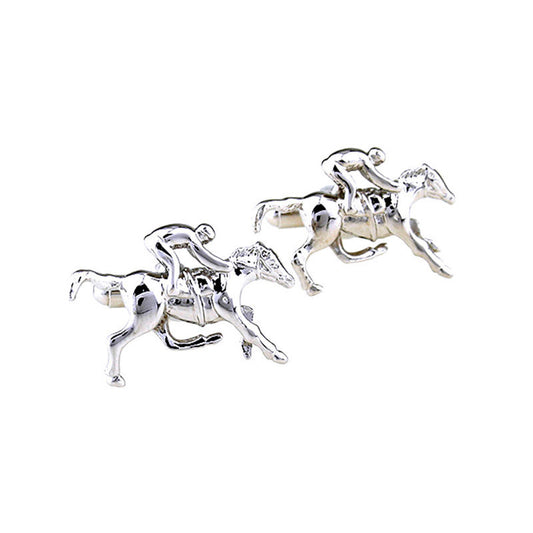 Durby Horse with Jockey Cufflinks - SHOPWITHSTYLE